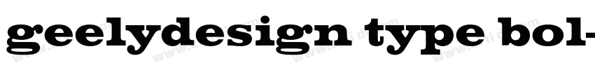 geelydesign type bol字体转换